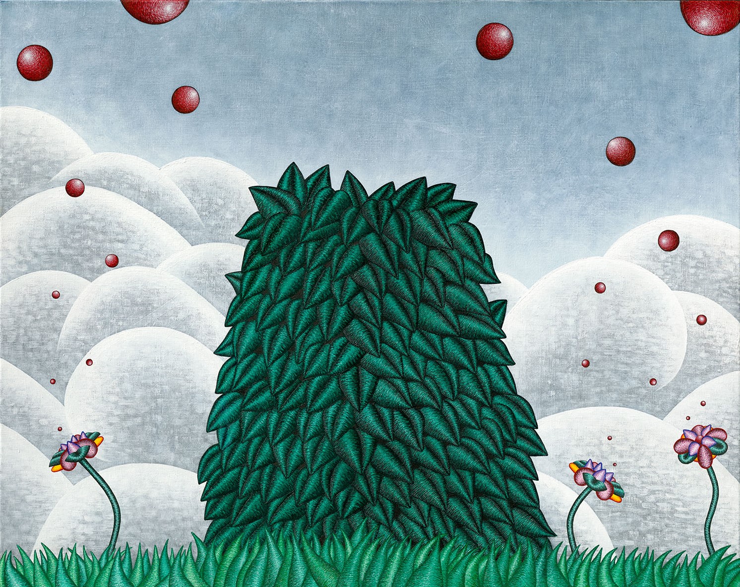 Landscape No. 6 (Somewhere in a Meadow), 2023, 48in x 60in